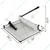 Dotpot 17 Inch Guillotine Paper Trimmer and Cutter For A3+ Paper Size, 400 Sheets Capacity