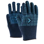 Mallcom 10 Gauge Cotton PVC Dotted Palm Anti Slip General Material Handling Safety Gloves(PACK OF 10) C1045D