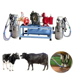 Double Bucket (25Lx2) Milking Machine with 3HP Motor and HTP