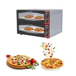 Akasa PO 118 STN DBL 18 X 18 Inch Stone Base Stainless Steel Pizza Oven, 5600W