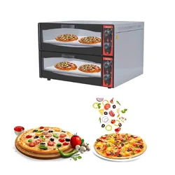  Akasa PO 118 STN DBL 18 X 18 Inch Stone Base Stainless Steel Pizza Oven, 5600W