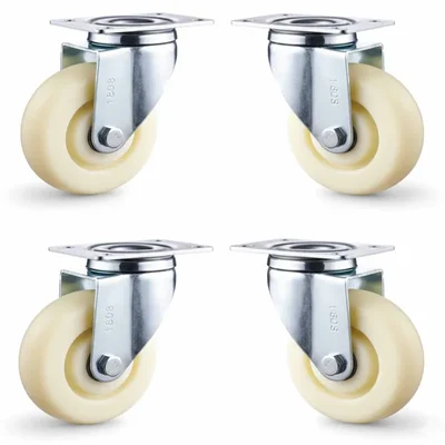 Heavy Duty 40 MM Double Bearing Plate Swivel Type caster Wheel ( Pack of 4)