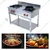 Commercial Stainless Steel Double Indian and Wok Burner Gas Bhatti