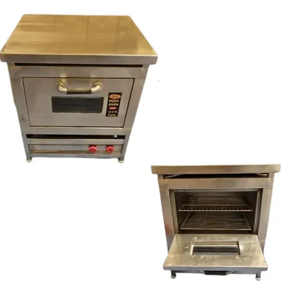 Commercial Gas Operated 18 x 18 Inch Double Burner Pizza Oven