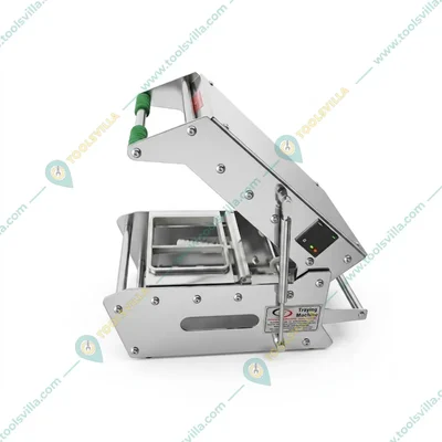 Manual 220V Double Cavity Rectangular Tray Sealer for Bakery Packaging with (100 x 140)mm