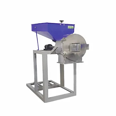 AMAR MS Double Chamber Pulverizer Machine with 5HP Motor 35-40 kg/hr Capacity with Dual 4-Blade + 4-Blade Cutter System
