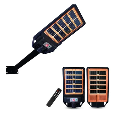 Gramstrong Double Charging 200 W Bifacial Solar Street Light with Remote for Yard, Parking, & Garden with 2 Year Warranty