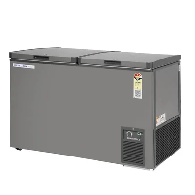 Voltas 295 Ltr Convertible Double Chest Freezer With Roller Wheels, CVF320DA4-P2-PL, 4 Star with 3 years Warranty