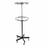 Premium Quality Double Circle 5kg Height Adjustable Rotatable Clothes Stand Retail - Clothing Display Stand