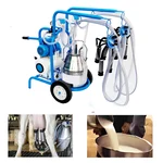 Commercial Double Cluster Milking Machine, Tank Capacity 18 Liter with Free Accessories