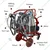 Double Bucket (25Lx2) Trolley Type Milking Machine with 0.5 HP Motor