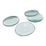 COMETEK Double Convex Lens, 50mm Focal Length with 2 inch (50mm) Diameter for Physics Classrooms (Set of 4 Lens)