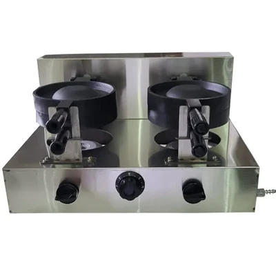 High Quality Indian SS Double Counter UFO Burger Maker Gas Operated With Non Stick Teflon Coating And Timer Switch