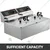 Commercial Stainless Steel Double Deep Fryer 6+6 Litres