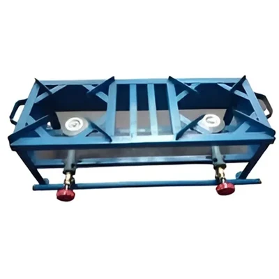 Premium Quality Mild Steel 15X36 Inch Double Deluxe Bottom Burner Gas Bhatti