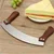 Double Hand Pizza Cutting Stainless Steel Blade For Multi Purpose Use(Wooden Handel)