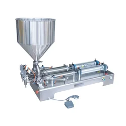 10-100 ml Double Nozzle Paste Filling Machine for Highly Viscous Liquid or Paste Filling