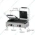 Commercial Stainless Steel Double Head Sandwich Griller & Panini Grill