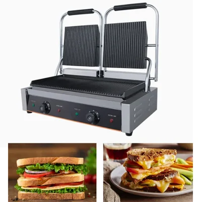 Commercial Electric Double Head Sandwich Griller 3600W