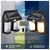 Gramstrong Republic Double LED Solar Lamp Outdoor Garden Solar Wall Light for Home (Pack of 5)