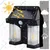 Gramstrong Republic Double LED Solar Lamp Outdoor Garden Solar Wall Light for Home (Pack of 5)