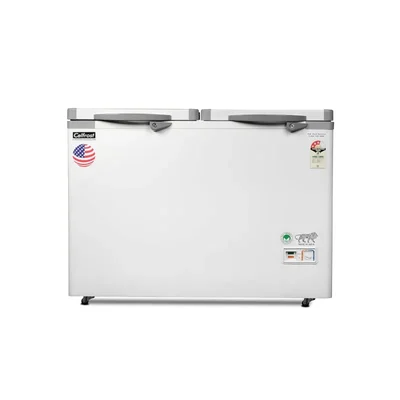 Celfrost 322 ltr Double Lid Hard Top Chest Deep Freezer / Chiller ( CF 355 DD ) with 3 Years Warranty