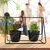 Double Metal Planter Pots with Unique Swing Design Stand, Used for Home Decoration Purpose