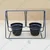 Double Metal Planter Pots with Unique Swing Design Stand, Used for Home Decoration Purpose