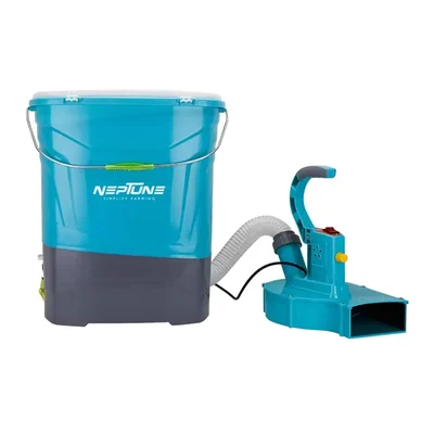 Neptune Simplify Farming Electric Knapsack Fertilizer Spreader With 12V 8Ah Battery,  20L Tank For Garden & Agriculture Spreading Machine