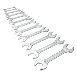 Jhalani 12 / 121 M Double Open End Spanner 12 Pcs Set (6x7 mm to 30x32 mm) 