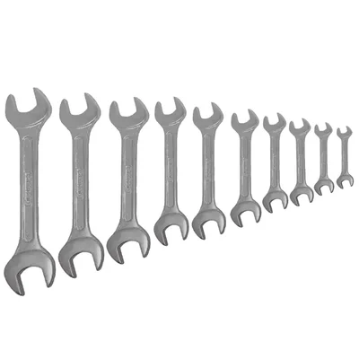 DE NEERS 10 Pcs 12-100m Double Open End Spanners