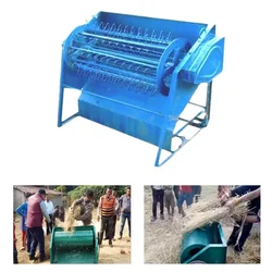 2 Feet Double Paddle Paddy Thresher Machine With Cast Iron Gears