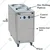 Commercial Double Plate Warmer for 100 Plates (50+50), 800 Watt