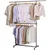 Premium Quality 400lb Double Pole Telescopic Stainless Steel Clothes Rack Retail Essential