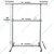 Premium Quality 400lb Double Pole Telescopic Stainless Steel Clothes Rack Retail Essential