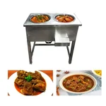 Mira Steel 2 Pots 3 Kw Electric Bain Marie 4 Litre Capacity and Stainless Steel Body