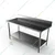 SS 60x24x34 Inches Multipurpose Rectangular Work Table with Under Shelf and 4 inch Backsplash