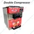 Table Top Double Compressor 3 Nozzle Softy Ice Cream Machine