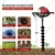 BALWAAN 63 cc 2 Stroke Powerful Heavy Duty Petrol Earth Auger with 4 Inch Double Spiral Bit Suitable for Digging Holes, Plantation & Fencing Purpose |BE-63
