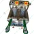 Table Top Stainless Steel 8L+8L Electric & Gas Operated Double Pan Deep Fryer With Rotary Switch, 3500W