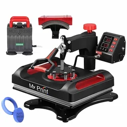 MY PRINT DTF Printing With Double Heating Tube Heat Press Machine