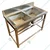 Stainless Steel Double Utility Sink for Commercial Purposes