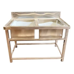 Stainless Steel Double Utility Sink for Commercial Purposes