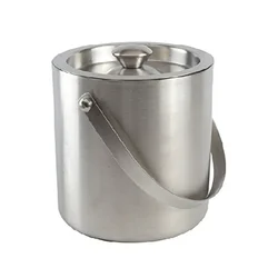 Stainless Steel Double Wall Ice Bucket, Capacity 1 Liter 