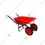 Agrolift 300 Kg Load Capacity Double Wheelbarrow With Solid Tyre (DWB-SH-Heavy Model)- Set Of 2