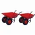 Agrolift 300 Kg Load Capacity Double Wheelbarrow With Pneumatic Tyre (DWB-PH-Heavy Model)- Set Of 2