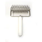 Stainless Steel Dough Docker Roller Cutter with Spikes and Wood Handle for Pizza, Cookies, Bread