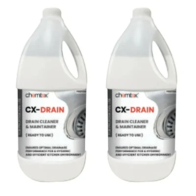 2 Pcs of Chemtex (5 Liter x 2 pcs) CX-DRAIN Drain Cleaner & Maintainer