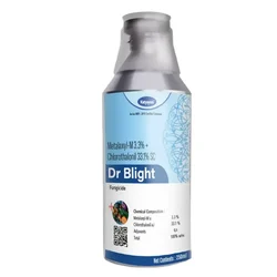 Katyayani Dr Blight Metalaxyl-M 3.3% +Chlorothalonil 33.1% SC Systemic and Contact Fungicide for Fungal disease in Crops(Pack-1 x 250 ml)