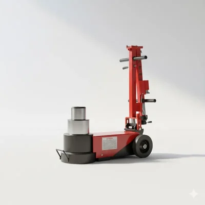 Driger 80/40 Ton Pneumatic Air Hydraulic Jack - 370mm Max Height, 0.8-1.2 Mpa Air Pressure